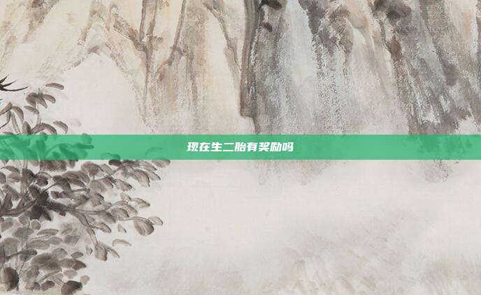 现在生二胎有奖励吗