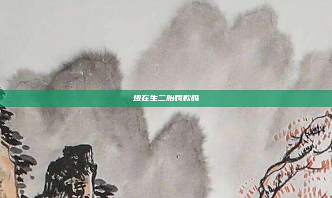 现在生二胎罚款吗