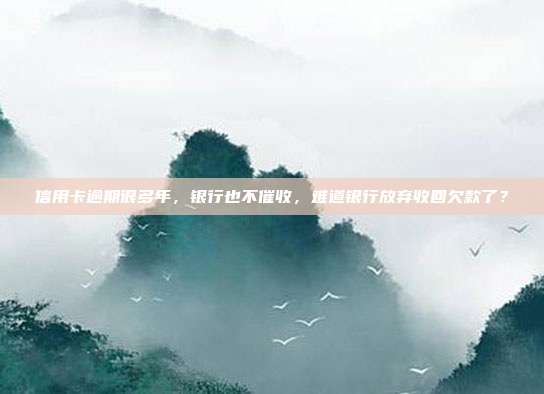 信用卡逾期很多年,银行也不催收,难道银行放弃收回欠款了?
