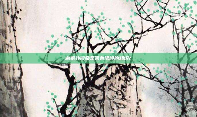 离婚补偿金是否有限额的知识?