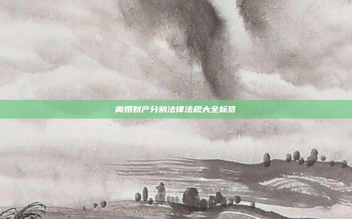 离婚财产分割法律法规大全标签