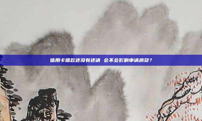 信用卡借款还没有还请 会不会影响申请房贷?