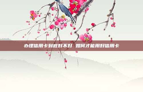 办理信用卡到底好不好 如何才能用好信用卡