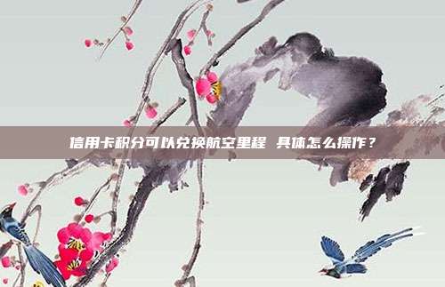 信用卡积分可以兑换航空里程 具体怎么操作?