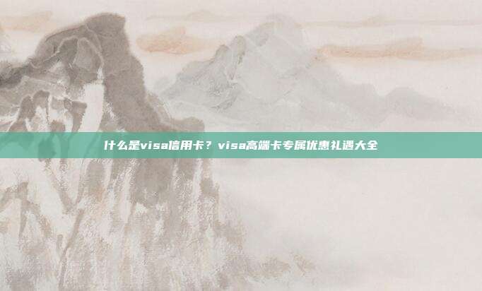 什么是visa信用卡?visa高端卡专属优惠礼遇大全