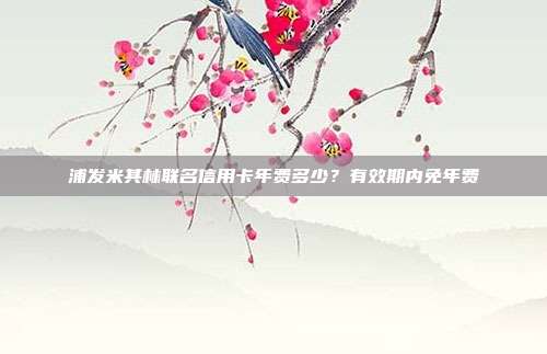浦发米其林联名信用卡年费多少?有效期内免年费