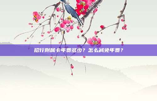 招行附属卡年费多少？怎么减免年费？