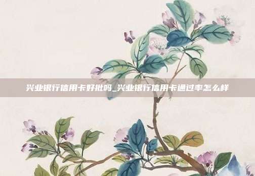 兴业银行信用卡好批吗_兴业银行信用卡通过率怎么样