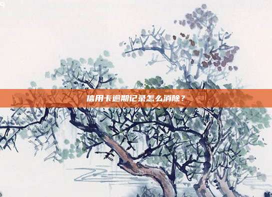 信用卡逾期记录怎么消除?