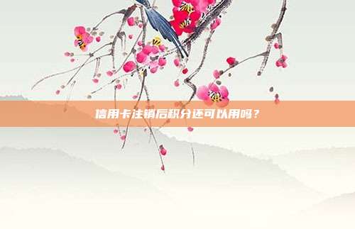 信用卡注销后积分还可以用吗?